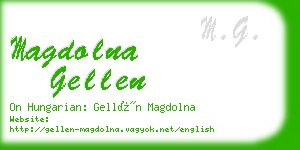 magdolna gellen business card